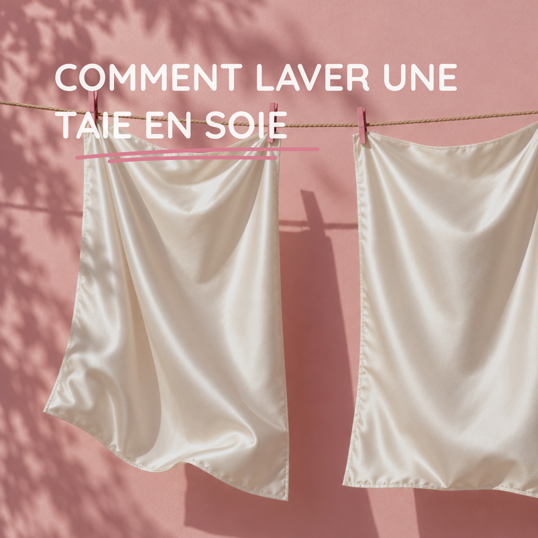 Comment laver une taie en soie (machine ou main) sans l'abîmer