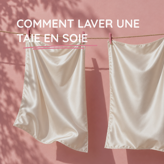 Comment laver une taie en soie (machine ou main) sans l'abîmer